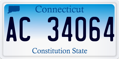 CT license plate AC34064