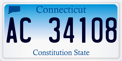 CT license plate AC34108