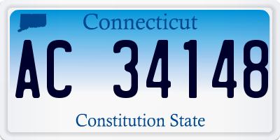 CT license plate AC34148