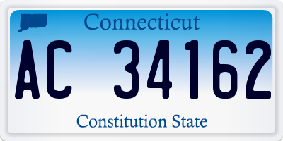 CT license plate AC34162