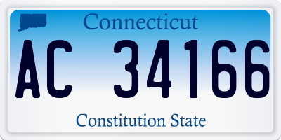 CT license plate AC34166