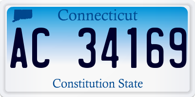 CT license plate AC34169