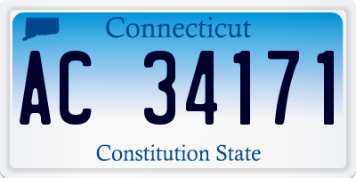 CT license plate AC34171