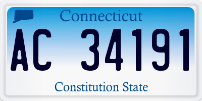 CT license plate AC34191