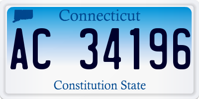 CT license plate AC34196
