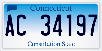 CT license plate AC34197