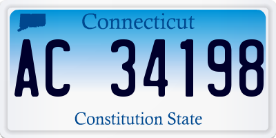 CT license plate AC34198