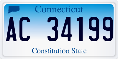 CT license plate AC34199
