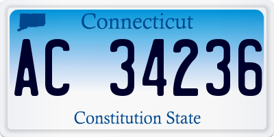 CT license plate AC34236