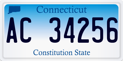 CT license plate AC34256