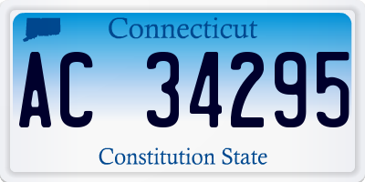 CT license plate AC34295