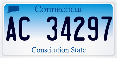 CT license plate AC34297