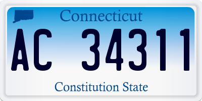 CT license plate AC34311