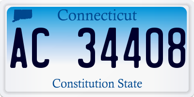 CT license plate AC34408