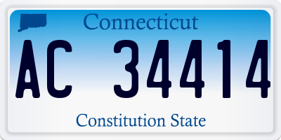 CT license plate AC34414