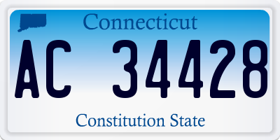 CT license plate AC34428