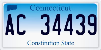 CT license plate AC34439