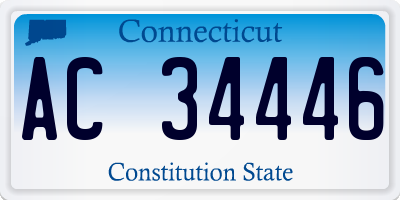 CT license plate AC34446