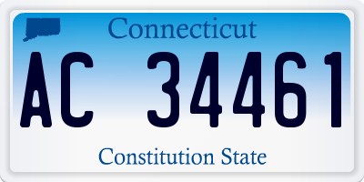 CT license plate AC34461
