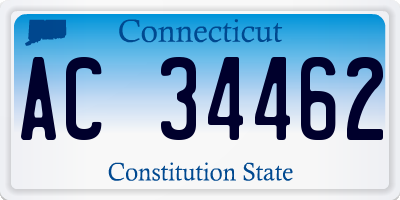 CT license plate AC34462
