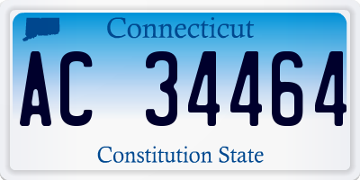CT license plate AC34464