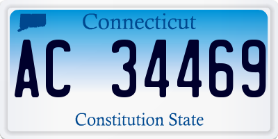 CT license plate AC34469