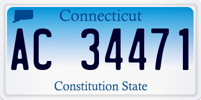 CT license plate AC34471