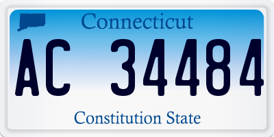 CT license plate AC34484