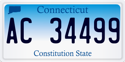 CT license plate AC34499