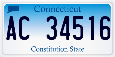 CT license plate AC34516