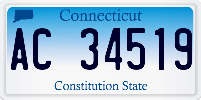 CT license plate AC34519