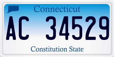 CT license plate AC34529