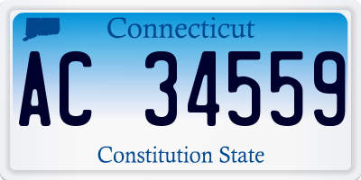 CT license plate AC34559