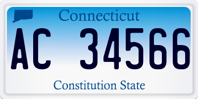 CT license plate AC34566