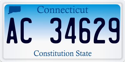 CT license plate AC34629