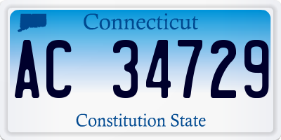CT license plate AC34729