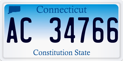 CT license plate AC34766