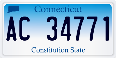 CT license plate AC34771