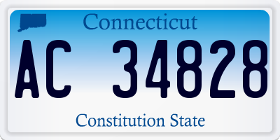 CT license plate AC34828