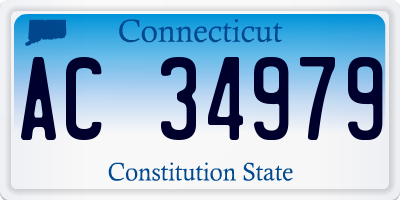 CT license plate AC34979