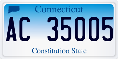 CT license plate AC35005