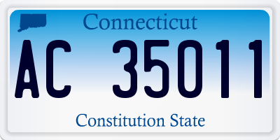 CT license plate AC35011