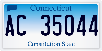 CT license plate AC35044