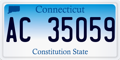 CT license plate AC35059