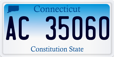 CT license plate AC35060