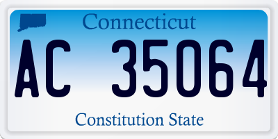 CT license plate AC35064