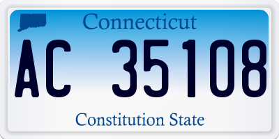 CT license plate AC35108