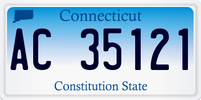 CT license plate AC35121
