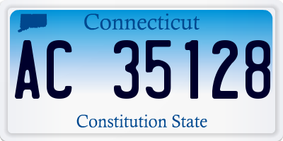 CT license plate AC35128