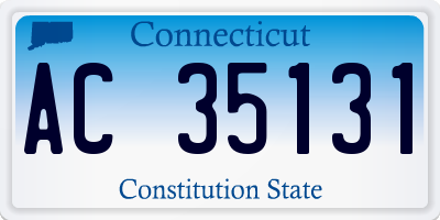 CT license plate AC35131